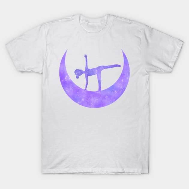 Half Moon Yoga Pose T-Shirt by RocksNMills